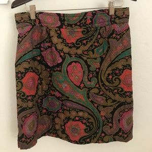 Quilted Paisley Skirt